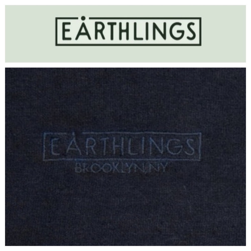 ➡️NWT Earthlings Brooklyn NY Navy Hemp Crop Tee Size Small